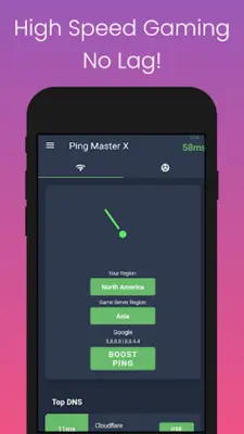 Ping Master X Set Best DNS For Gaming [Free] android App screenshot 3